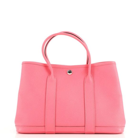 Hermes Handbags - Hermes Garden Party Tote Leather 30 Pink